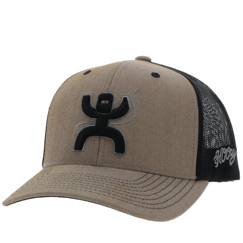 Arc Hooey Tan / Black 6-Panel Trucker with Black / Grey Logo - OSFA