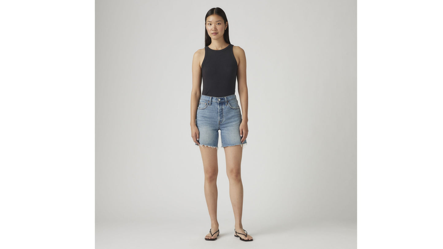 501® mid thigh short ticked and untied