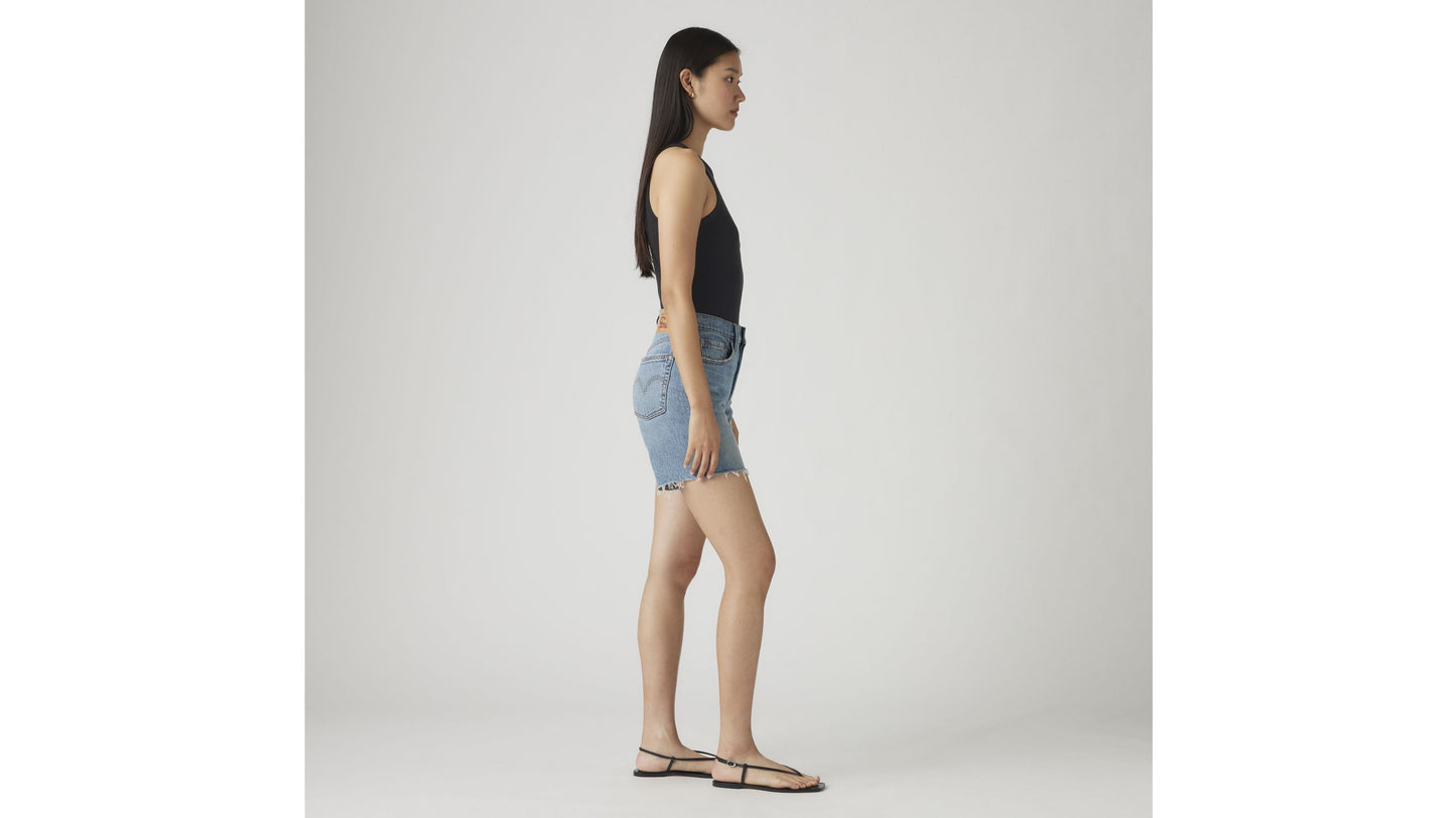 501® mid thigh short ticked and untied