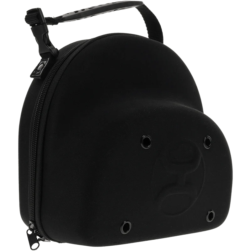 Cap Carrier Black with Greyscale Hooey Rodeo Pattern Inside with Hooey Logo and Handle to Carry
