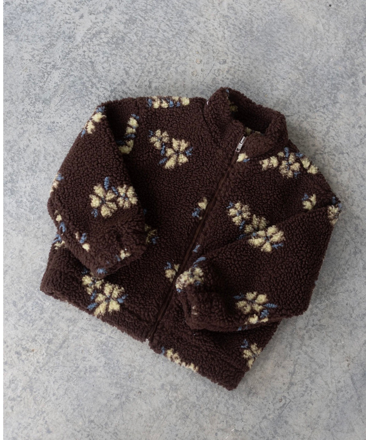 Kids Floral Sherpa Jacket