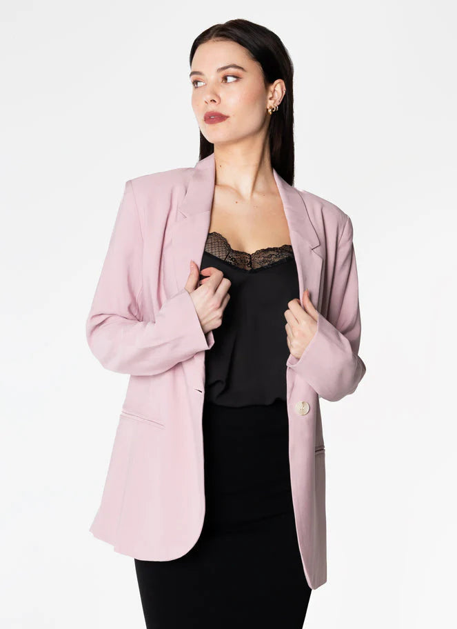 One Button Front Blazer