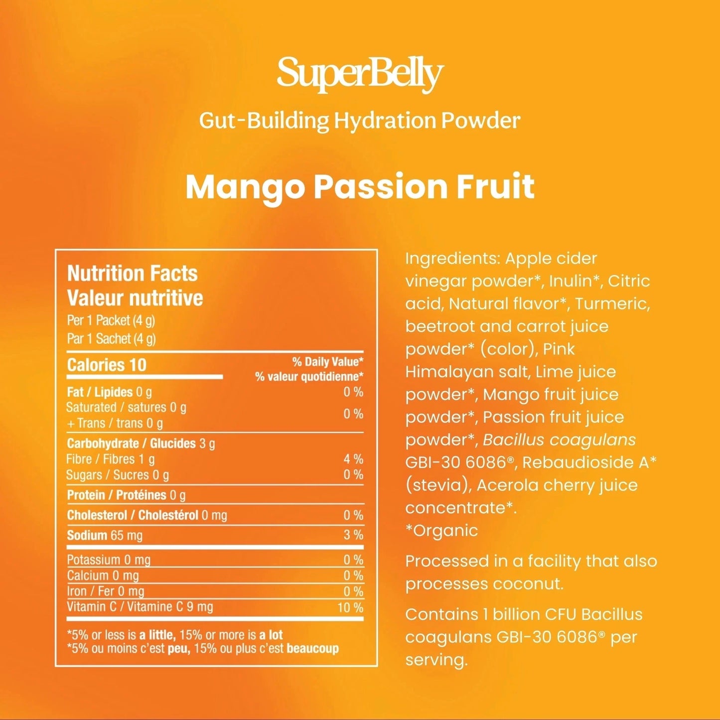 Super belly hydration and Gut Mix Mango Passion Fruit