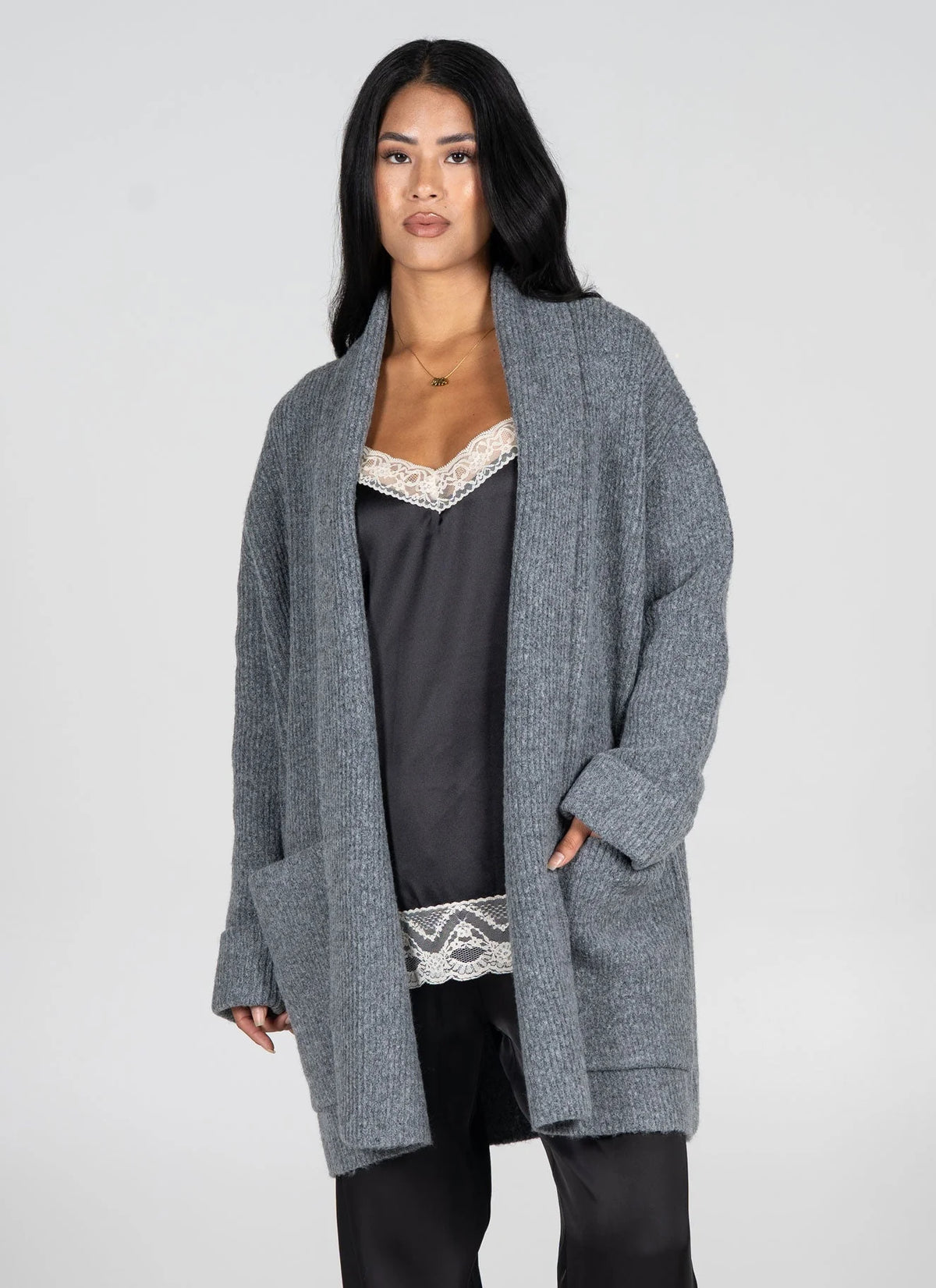 Oversize Open Cardigan