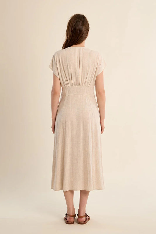 Midi dress, buttoned at the front