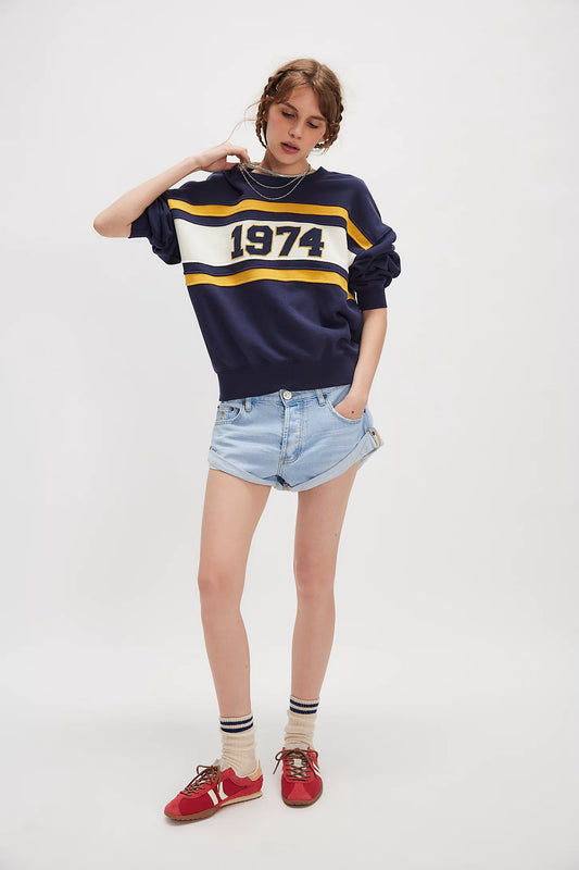 1974 Colorblock Crewneck