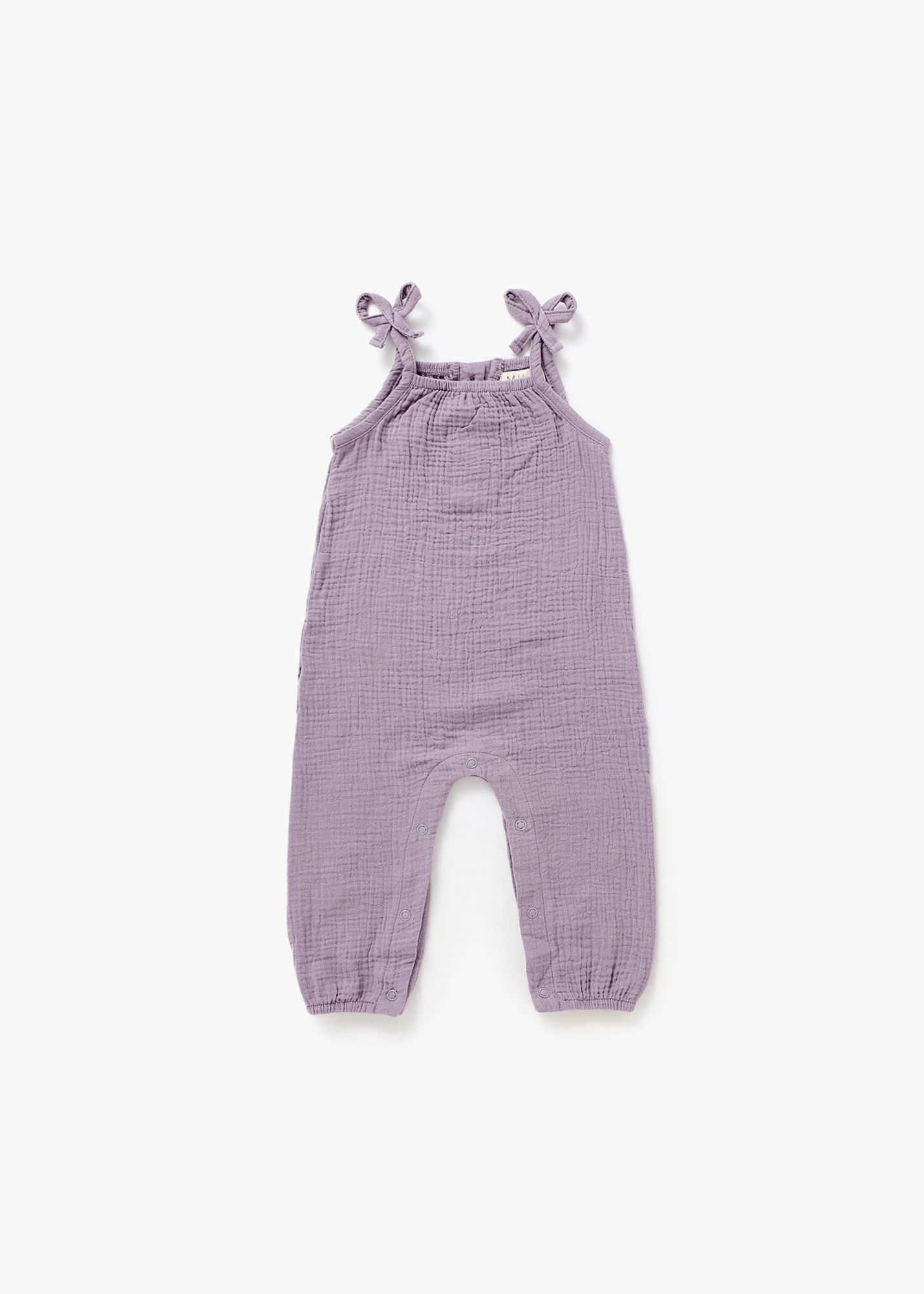 Sleeveless Bow Strap Jumpsuit | Lilac: 2/3Y