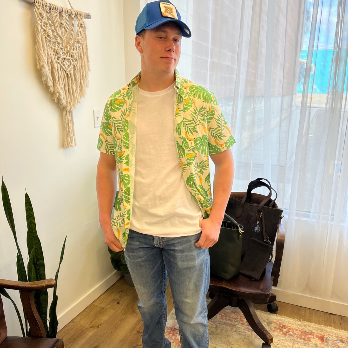 Banana Print Short Sleeve