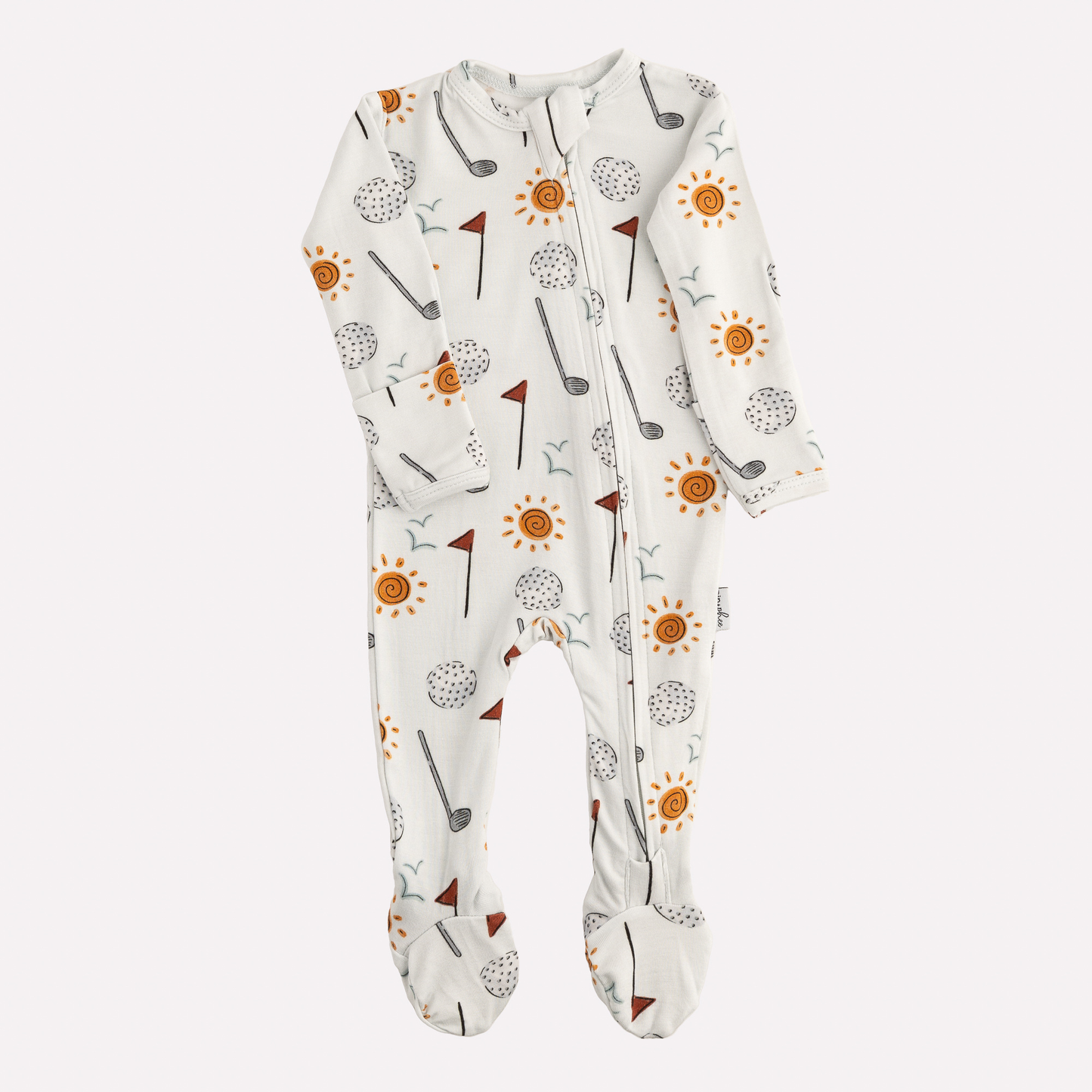 Bamboo Footed Sleepers | Summer Prints: Golf, 12-18M