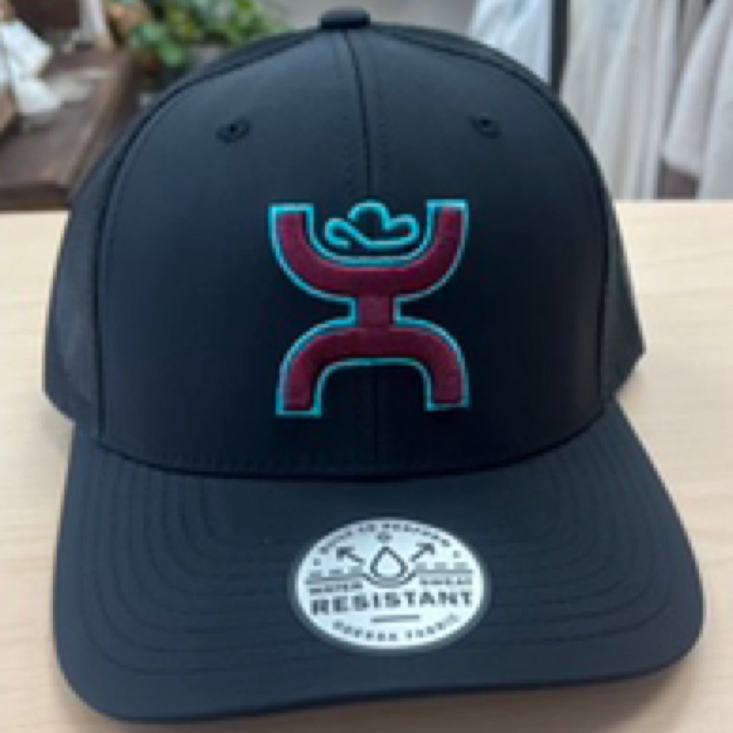 Sterling Hooey, Black 6-Panel Trucker with Maroon / Grey Hooey Logo - OSFA