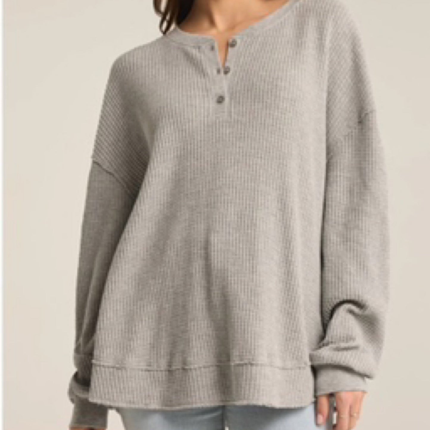 Jax Cozy Waffle Henley Classic