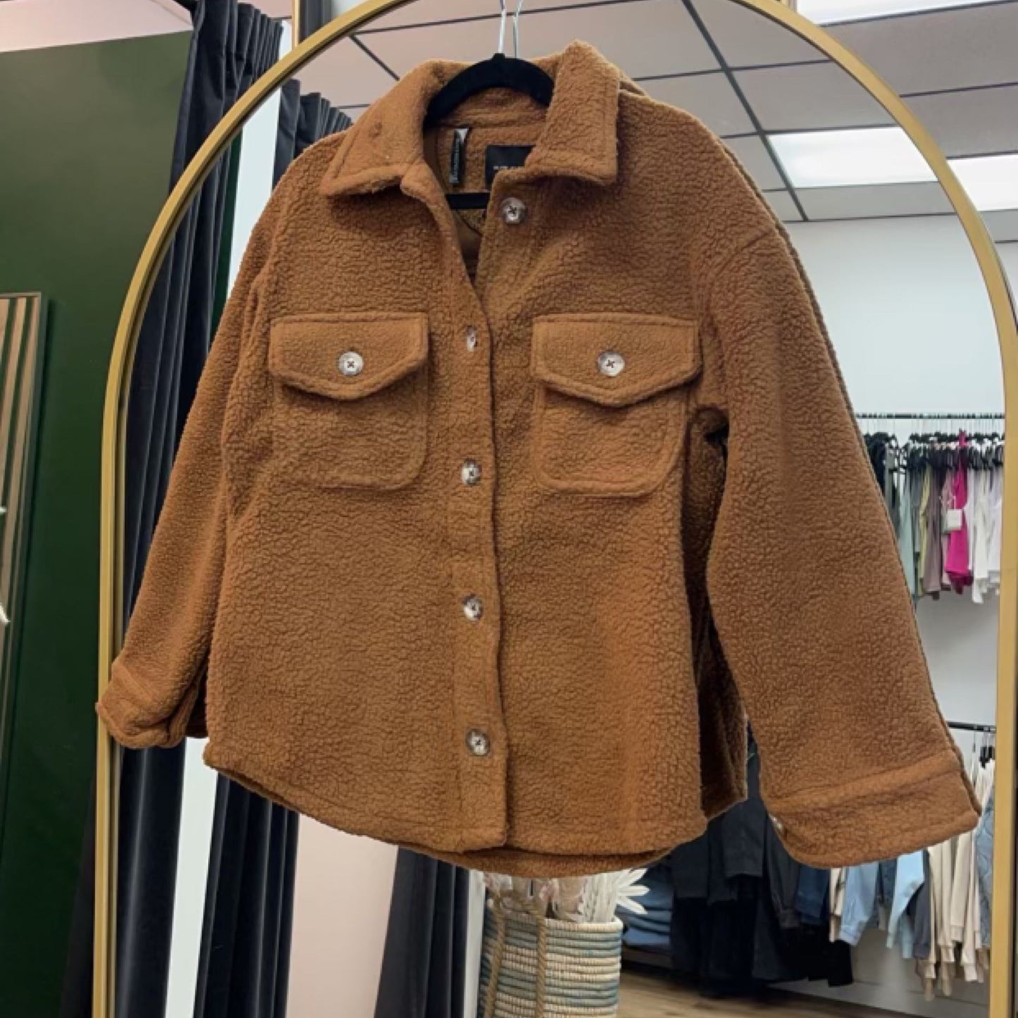 Kids Sherpa Shirt Jacket
