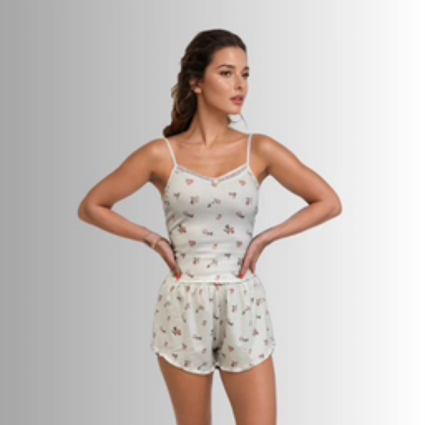 Stevie 2pc Tank & Shorts Sleep Set
