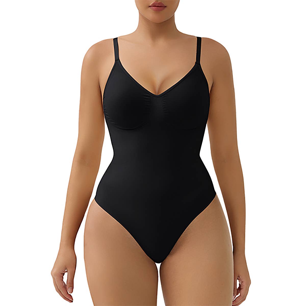 SHAPERX Bodysuit for Women Tummy Control Shapewear Seamless Sculpt Body Shaper with Removable Pads: Black, S/M