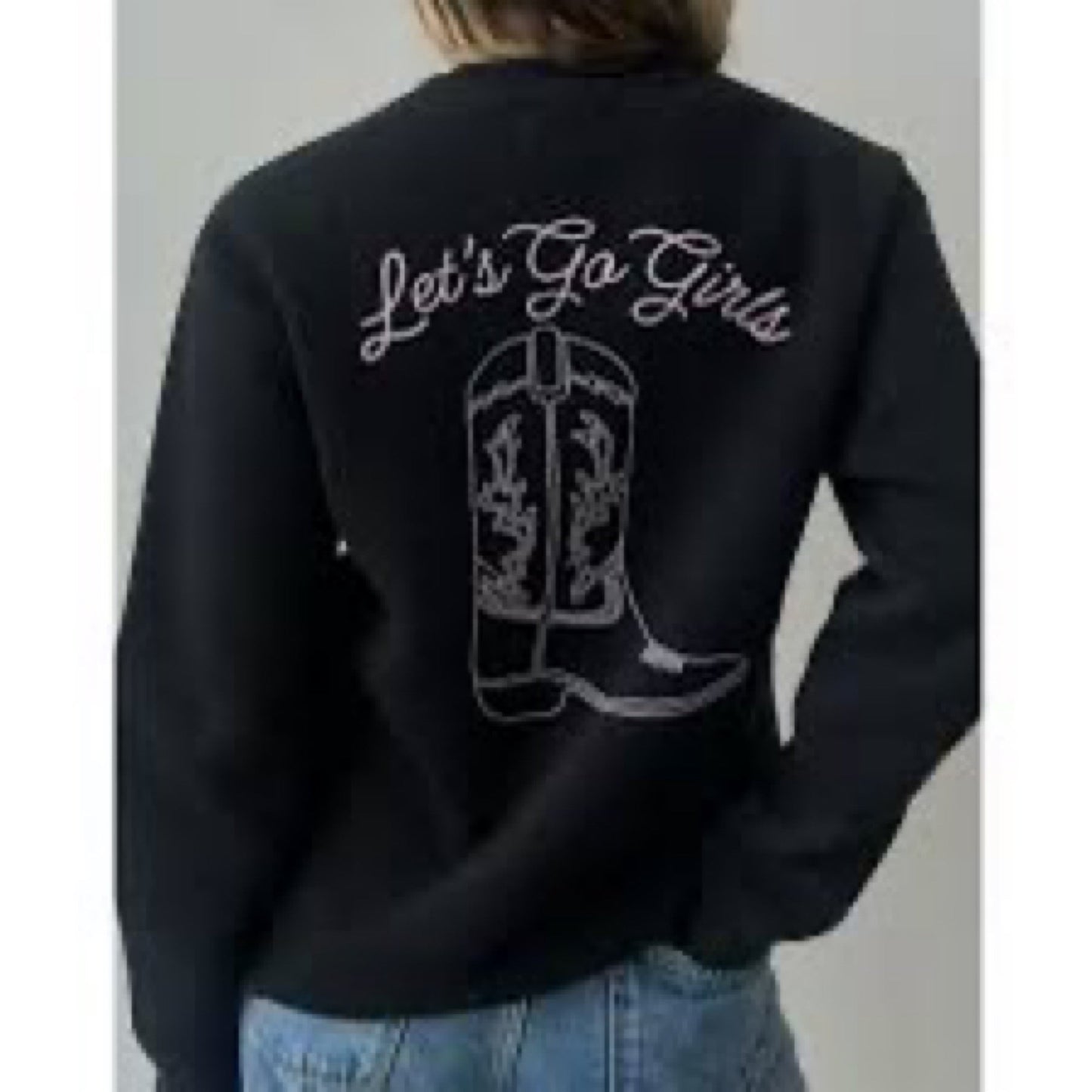 Let's Go Girls Crewneck Brunette The Label