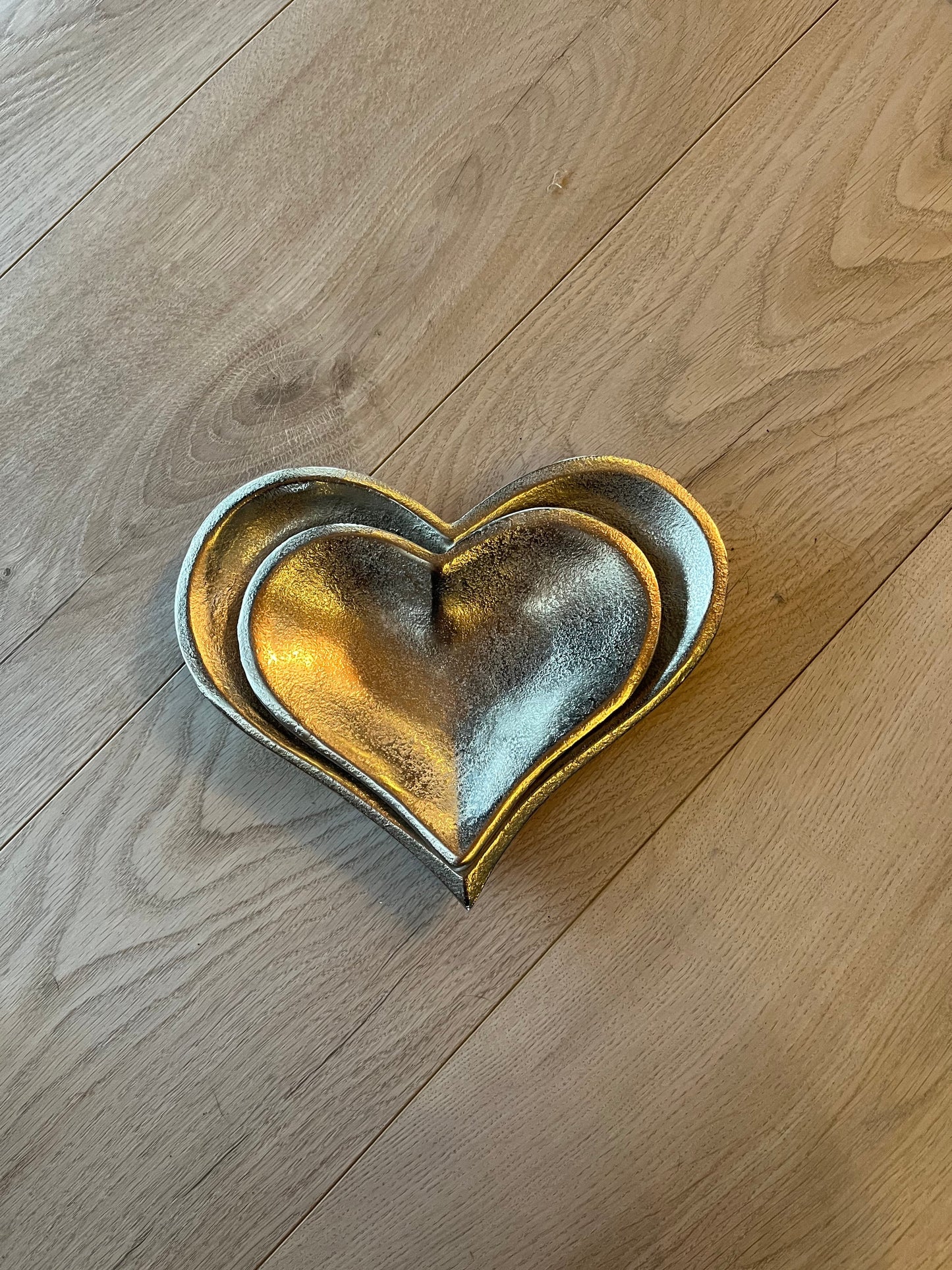Silver Heart Bowls