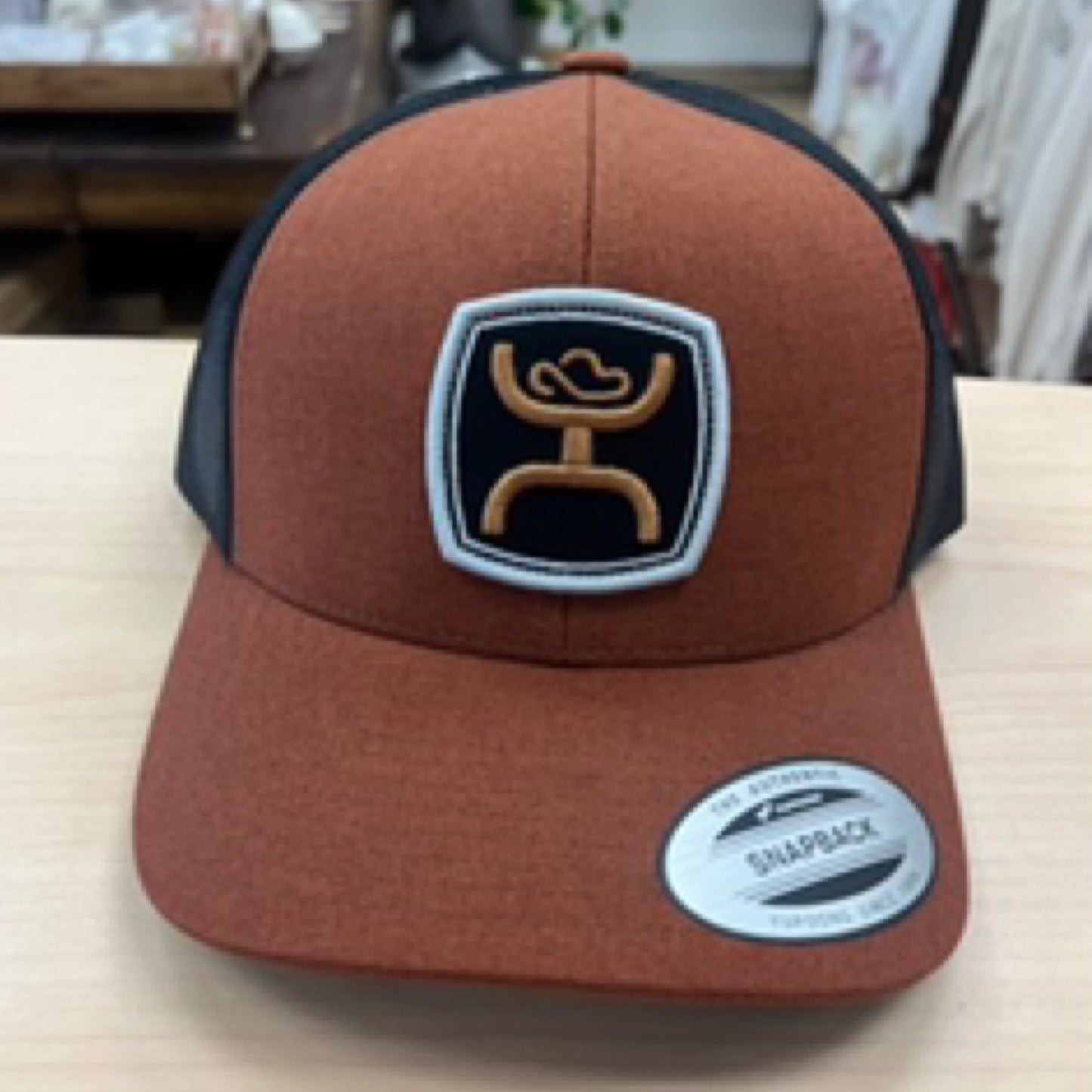 Zenith Hooey, Brown / Black 6-Panel Trucker with Black / Grey / Brown Hooey Logo Patch - OSFA