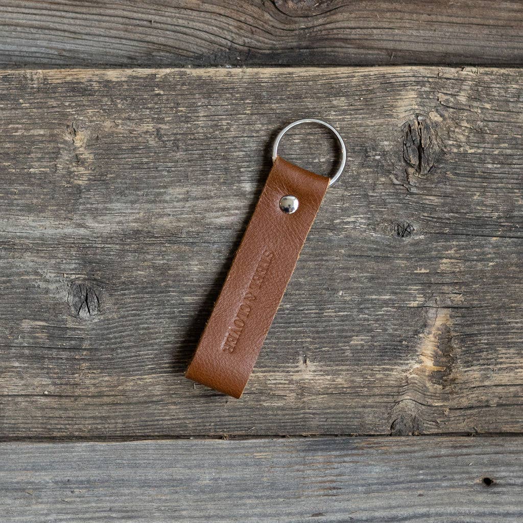 Richmond Leather Keychain: Hazelnut