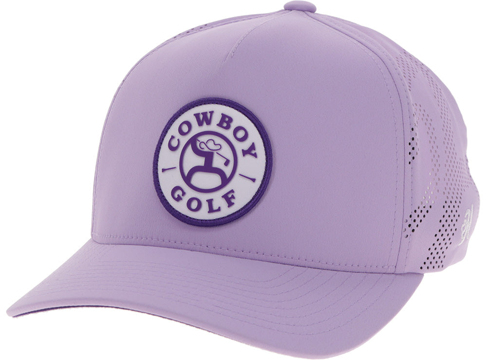 Draw, Purple 5-Panel Trucker with White / Purple Circle Patch