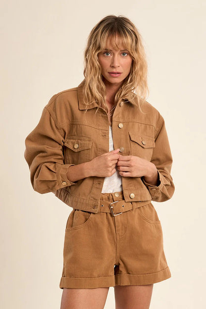 Molly Camel Denim Jacket