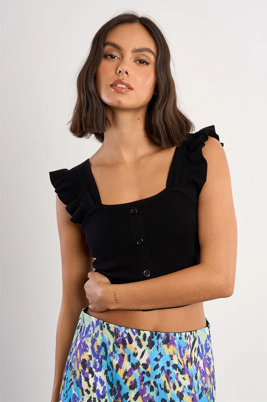 Molly Flutter Sleeve Tank Top
