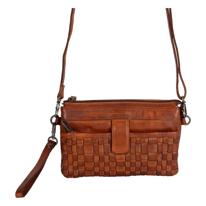 Leather Shoulder Bag Cherry