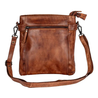 Leather Shoulder Bag 'isalie' Cognac