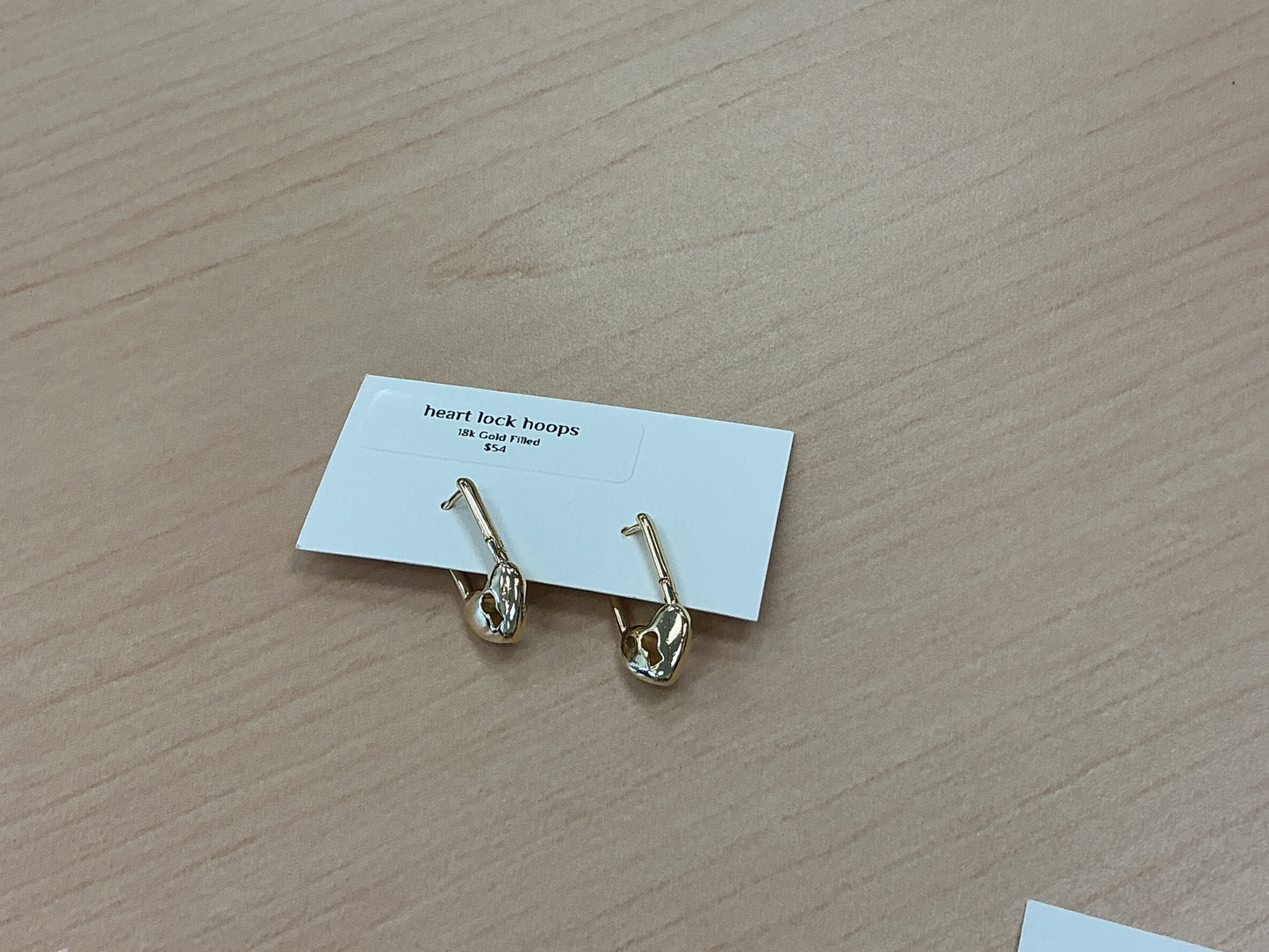 Heart Lock Hoops