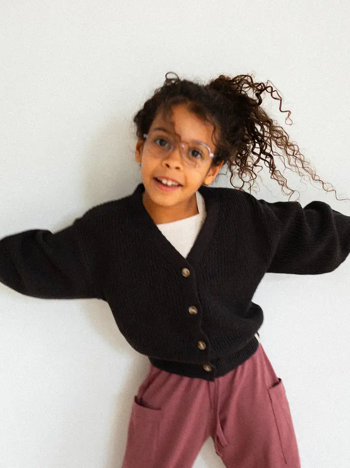 Kids Knit Button Cardigan Core