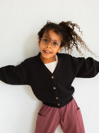 Kids Knit Button Cardigan Core