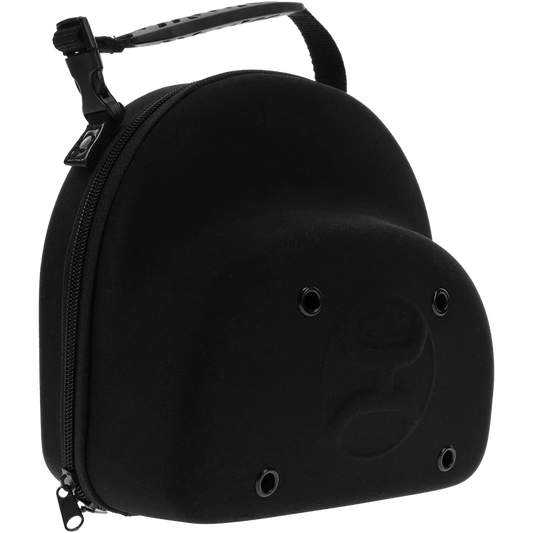 Cap Carrier Black with Greyscale Hooey Rodeo Pattern Inside with Hooey Logo and Handle to Carry