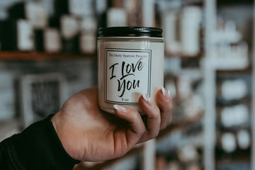 I Love You Candle