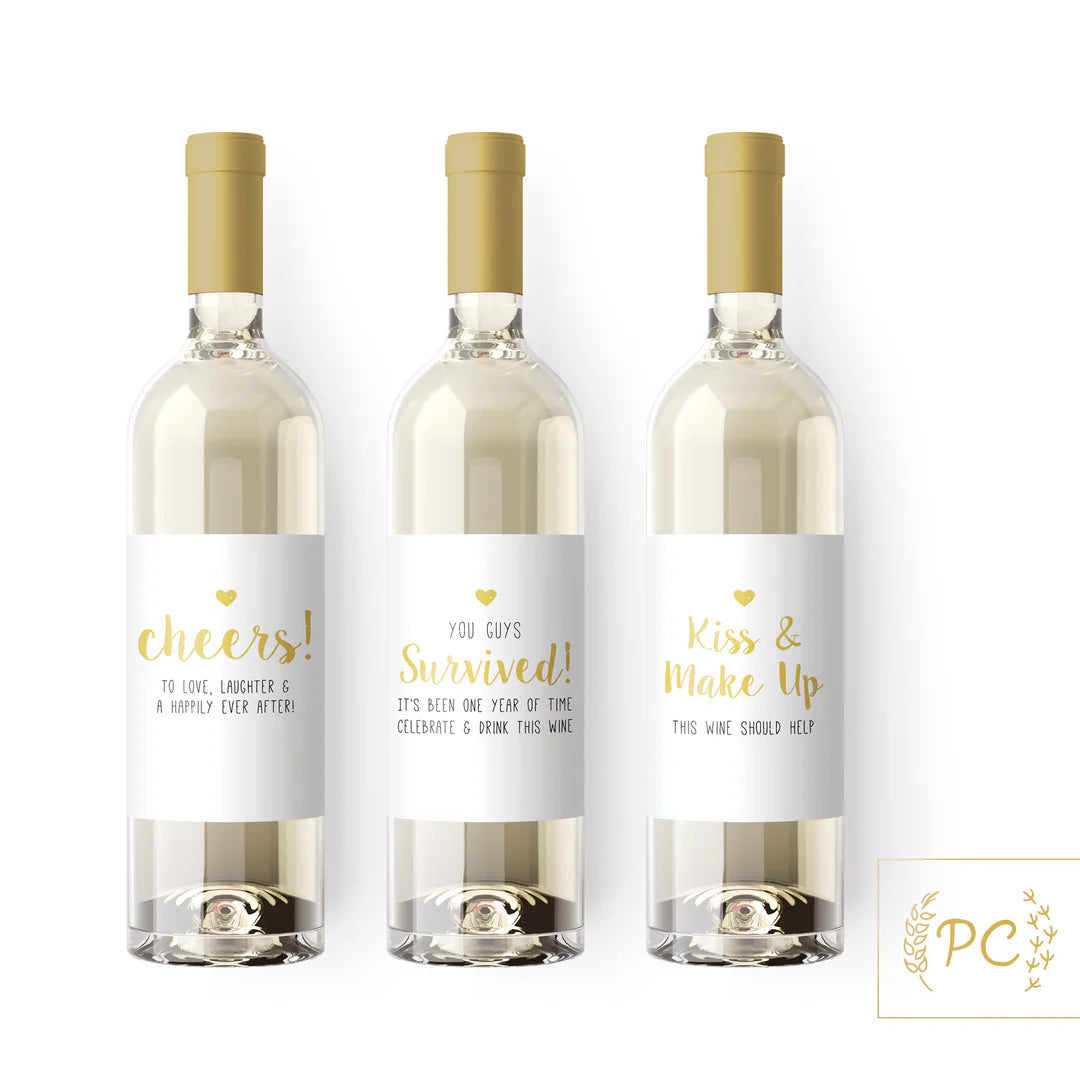 Wine bottle labels