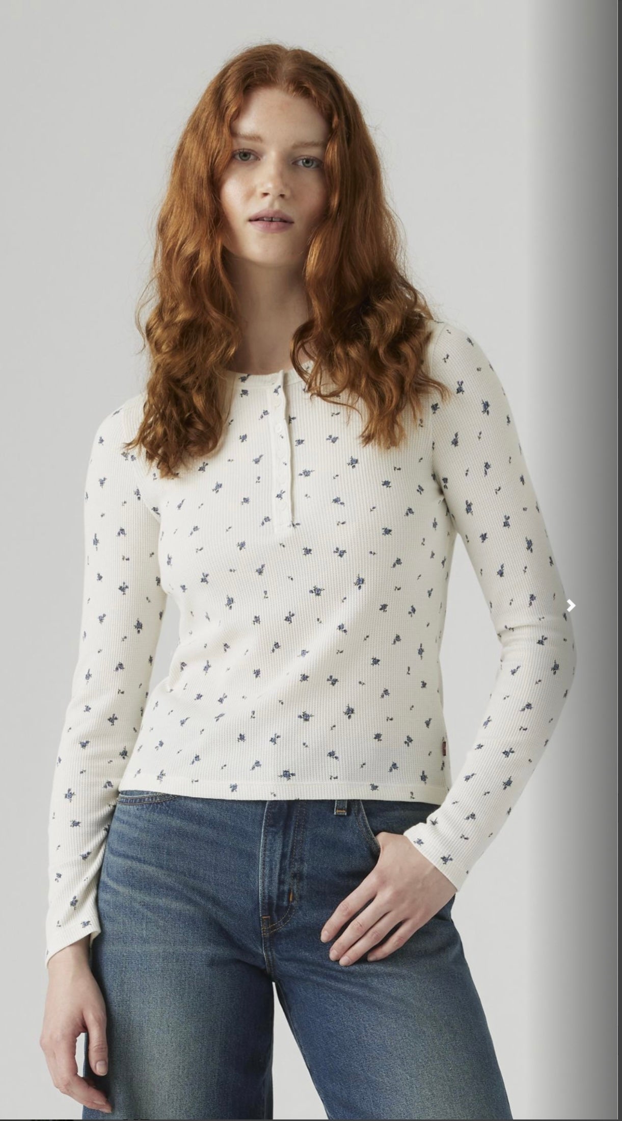 DANA HENLEY CURIE DITSY BLUE INDIGO PRINT