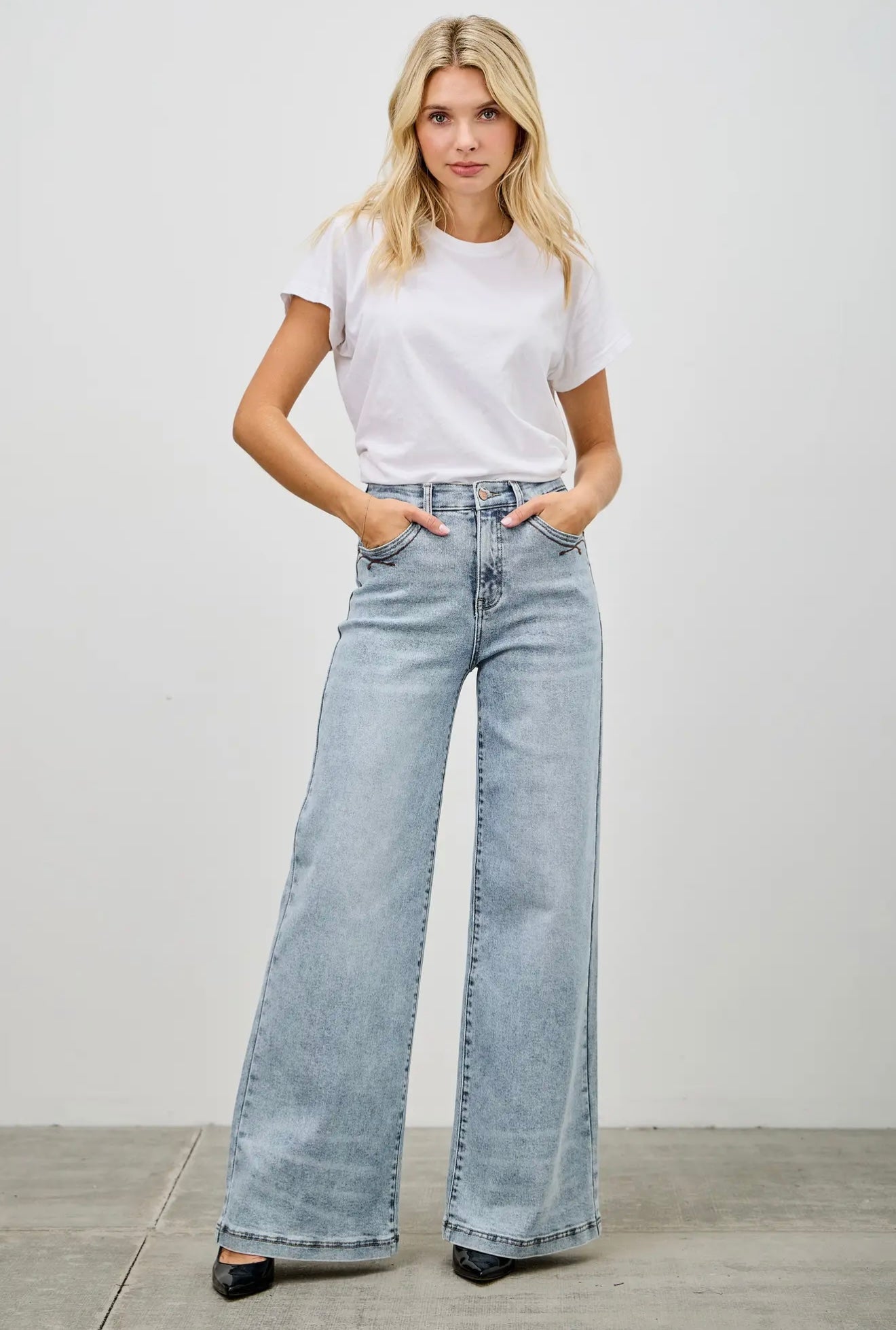 High Rise Wide Leg