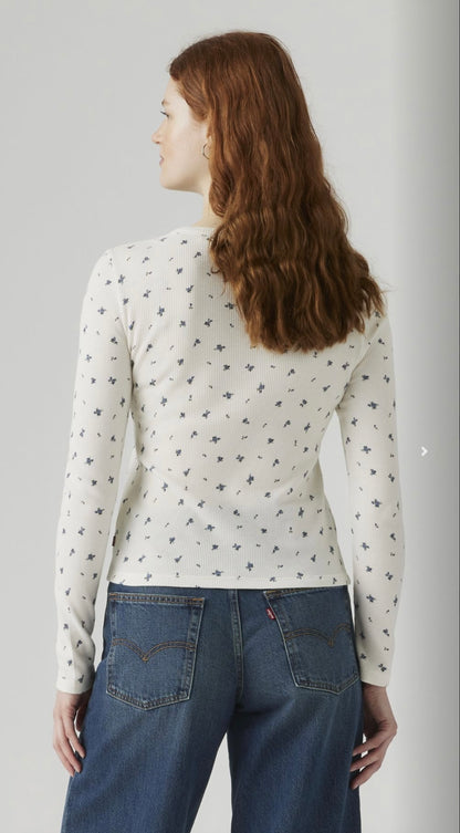 DANA HENLEY CURIE DITSY BLUE INDIGO PRINT