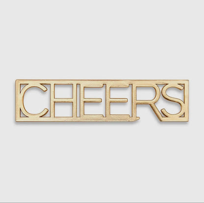 Gold Cheers Bottle Opener