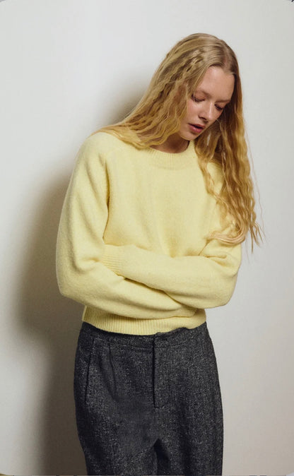 Ribbed crop sweater