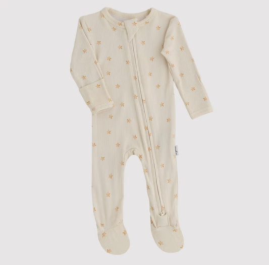 Bamboo Footed Sleepers Ribbed