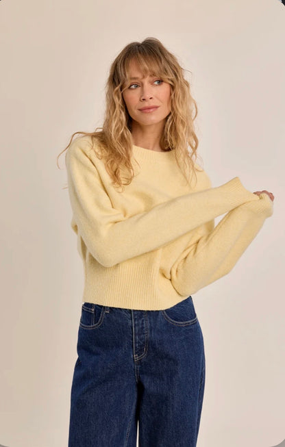 Ribbed crop sweater