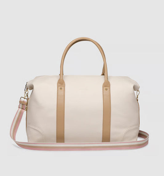 Alexis Stripe Weekender Travel Bag