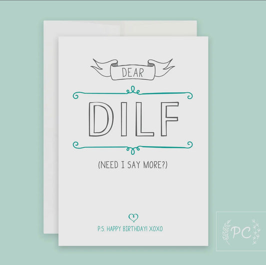 Dear DILF Birthday card