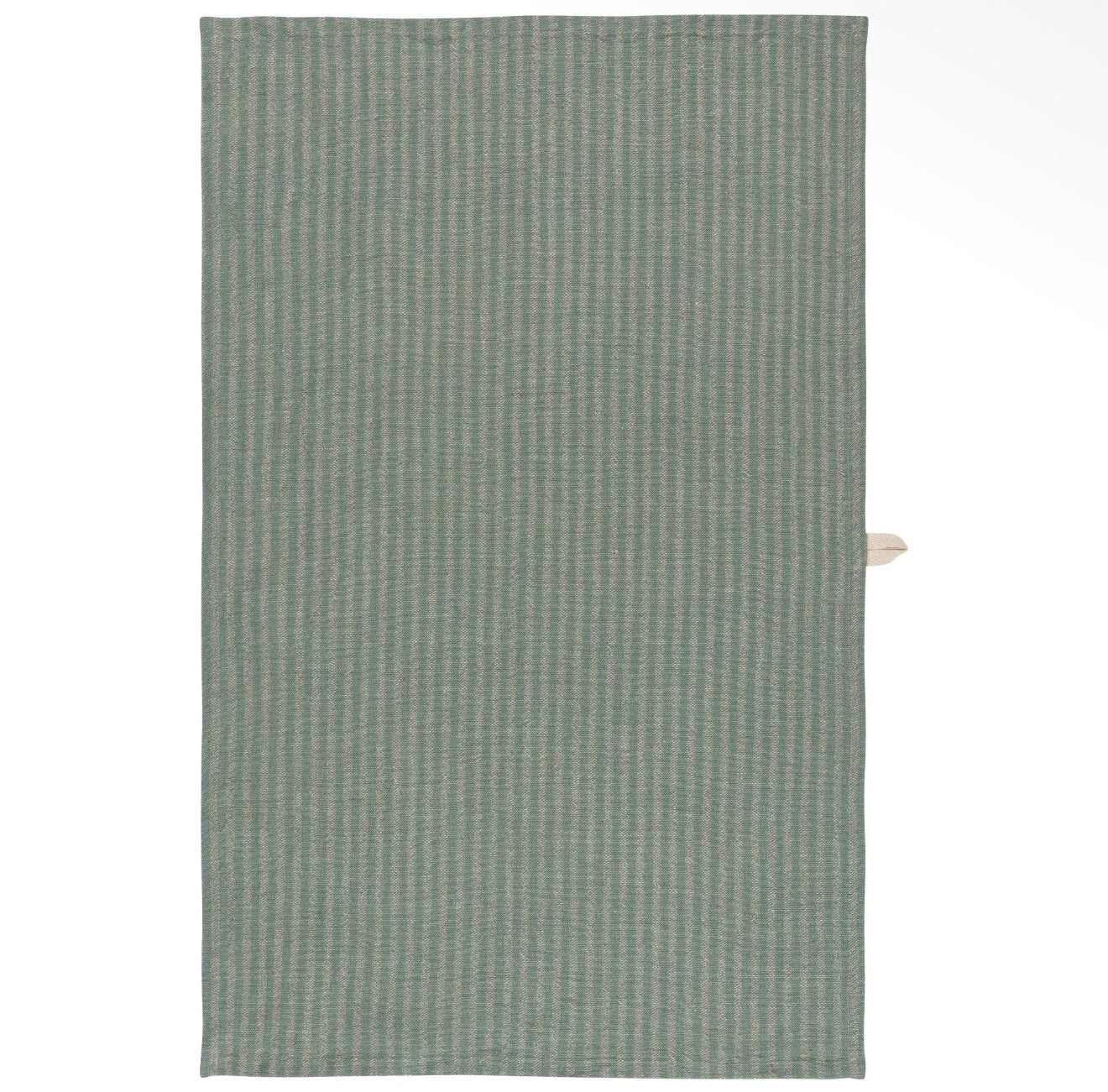 Jade Stripe Linen/Cotton Dishtowel