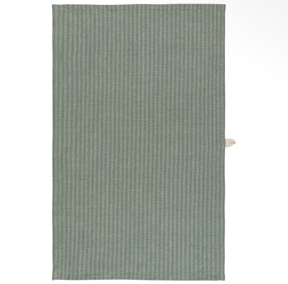 Jade Stripe Linen/Cotton Dishtowel