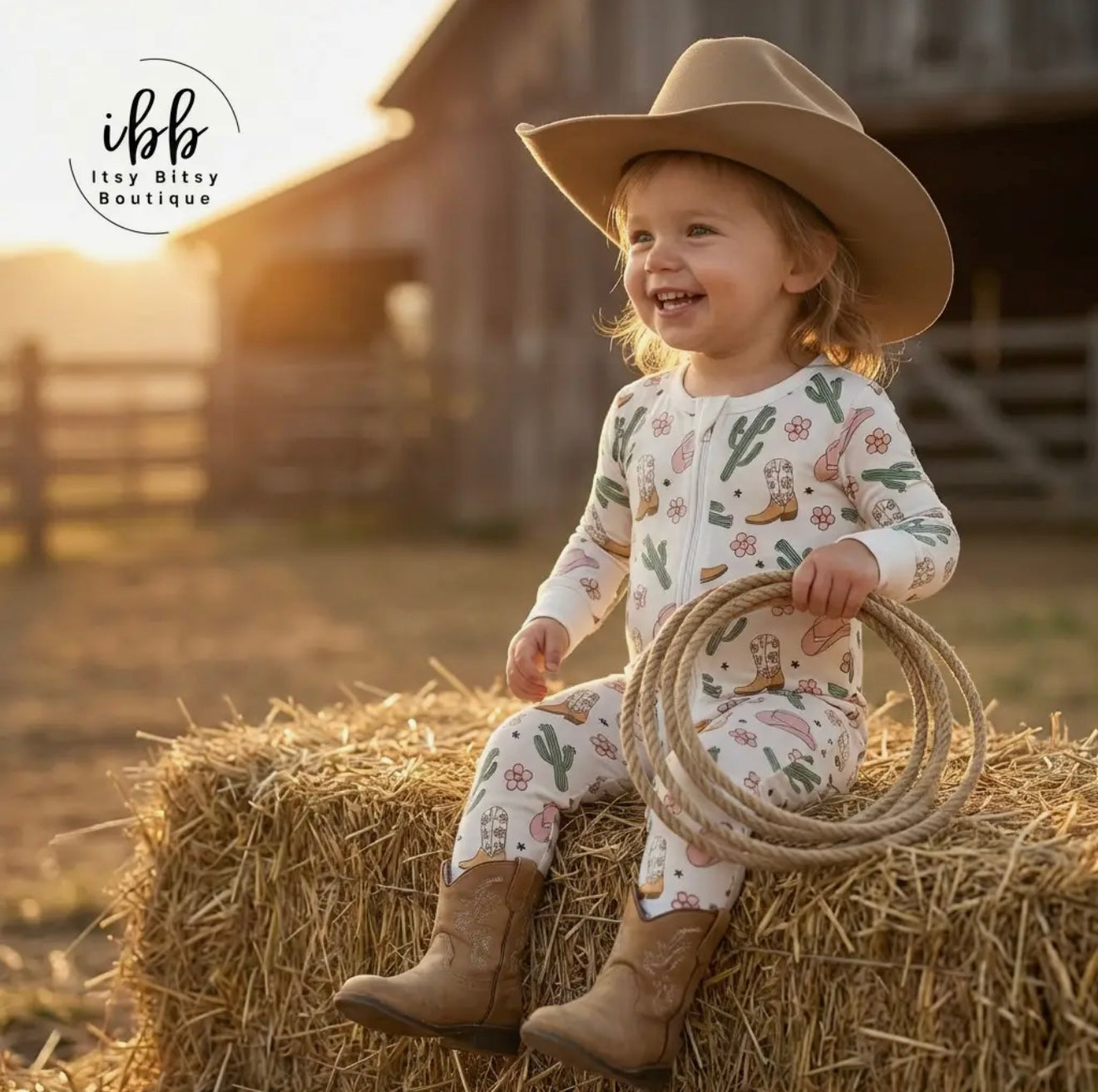 Sweet Stampede - Soft, Breathable One-Piece Bamboo Pajama