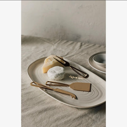 Gold Cheese Knives Set of 3