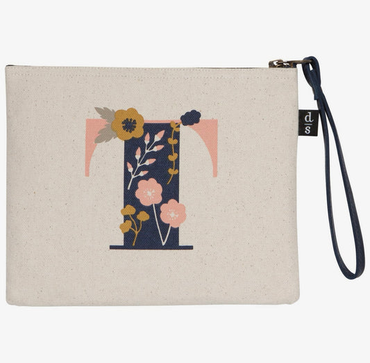 Danica Studio Monogram T Medium
Cotton Zipper Pouch