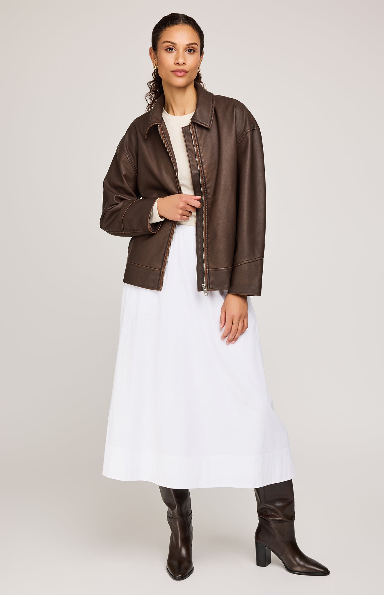 Audrey Vegan Leather Jacket