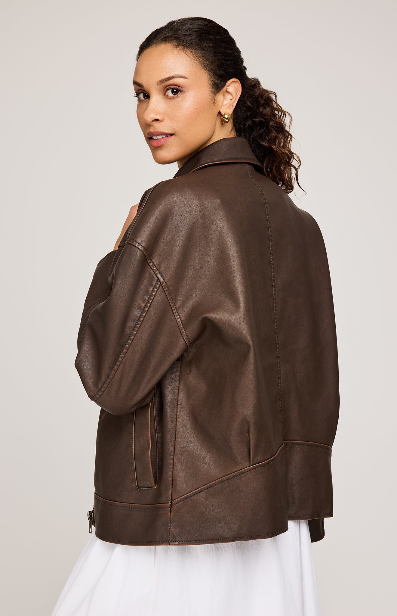 Audrey Vegan Leather Jacket