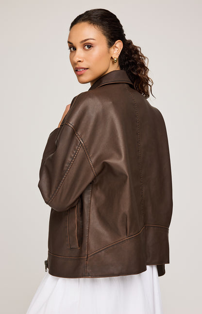 Audrey Vegan Leather Jacket